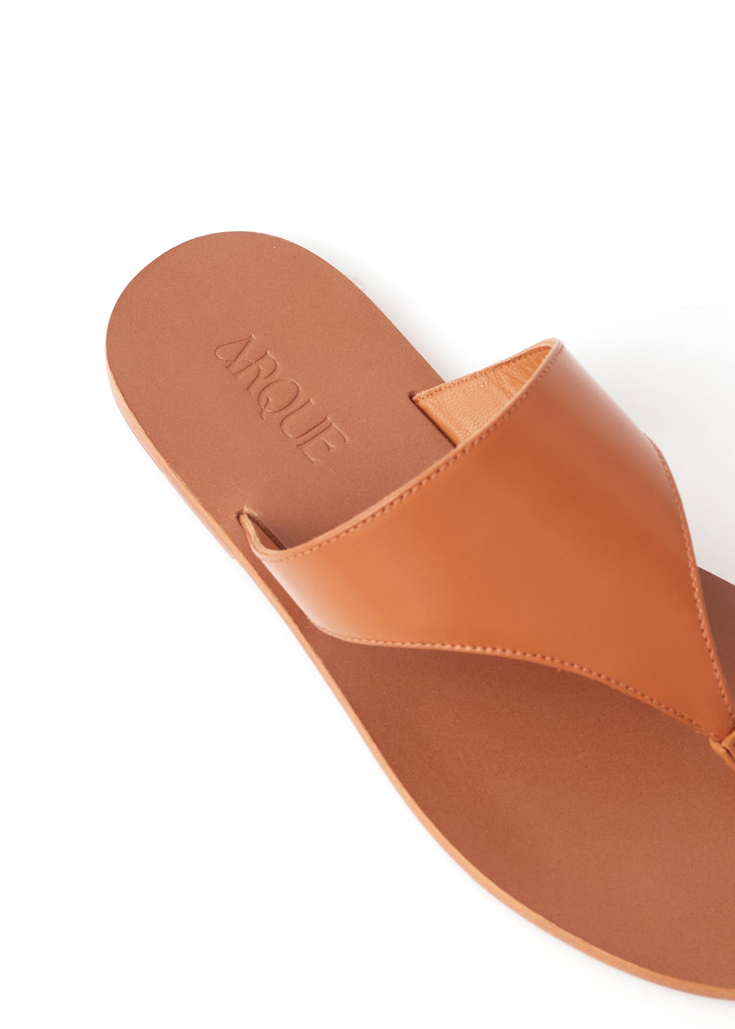 Ohtake Brown Flat Sandal