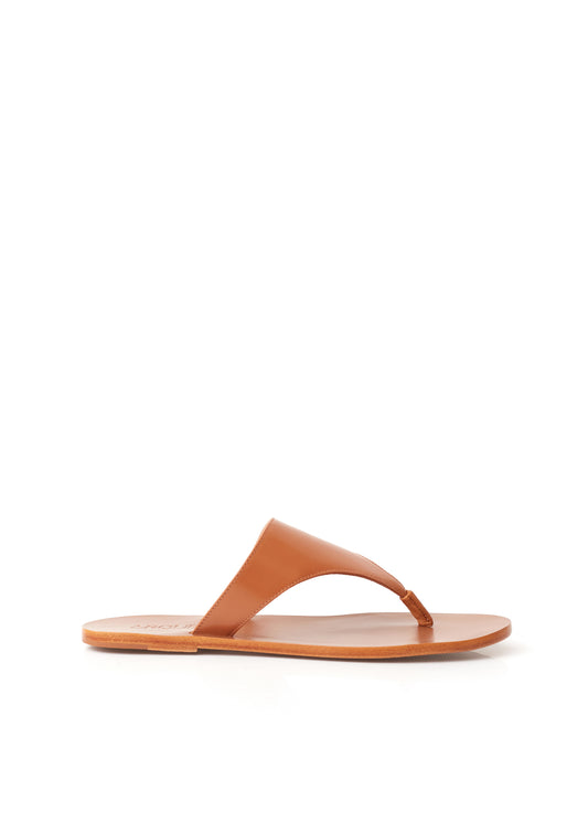 Ohtake Brown Flat Sandal