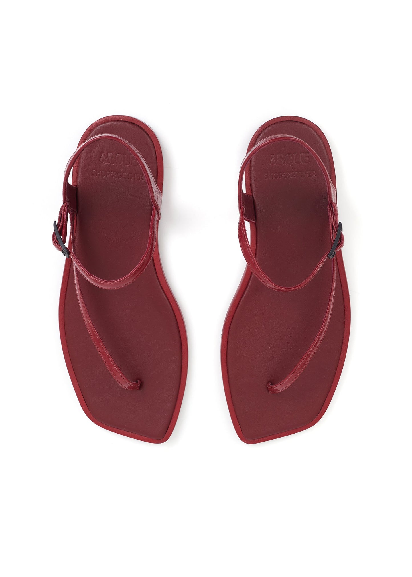 Rasteira Clark ARQUE + Shop2gether Vermelha