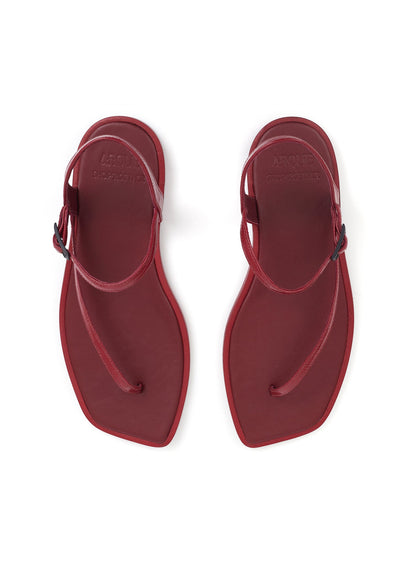 Rasteira Clark ARQUE + Shop2gether Vermelha